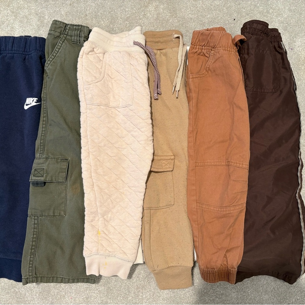 Boys Fall Pants & Joggers - Navy, Olive, Cream, Tan, Brown